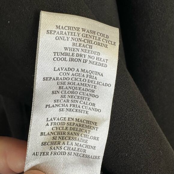 Kut from the Kloth Womens size M Faux Suede Boho Jacee Draped Moto Jacket Black - Picture 11 of 11